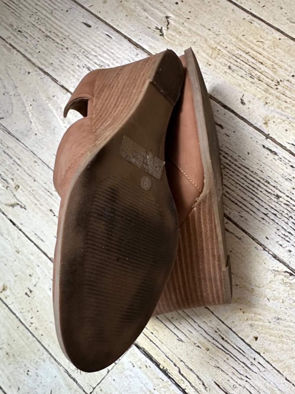 Dolce Vita Short Women's Tan Wedge Booties - Picture 7 of 8
